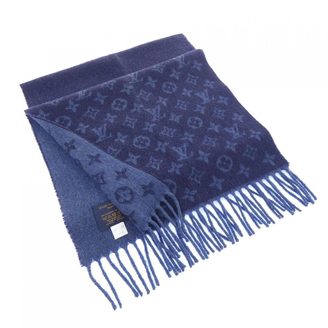 Louis Vuitton Monogram Gradient M70257 Scarf: --- Catalog ---Category: SizeSize (LxW): 1.75m x 36cm / 68.89'' x 14.17''Category: DesignType: StoleColor: NavyGender: MenMaterial: Cashmere Category: GeneralMPN: M70257Brand: Louis Vuitton--- Item Li