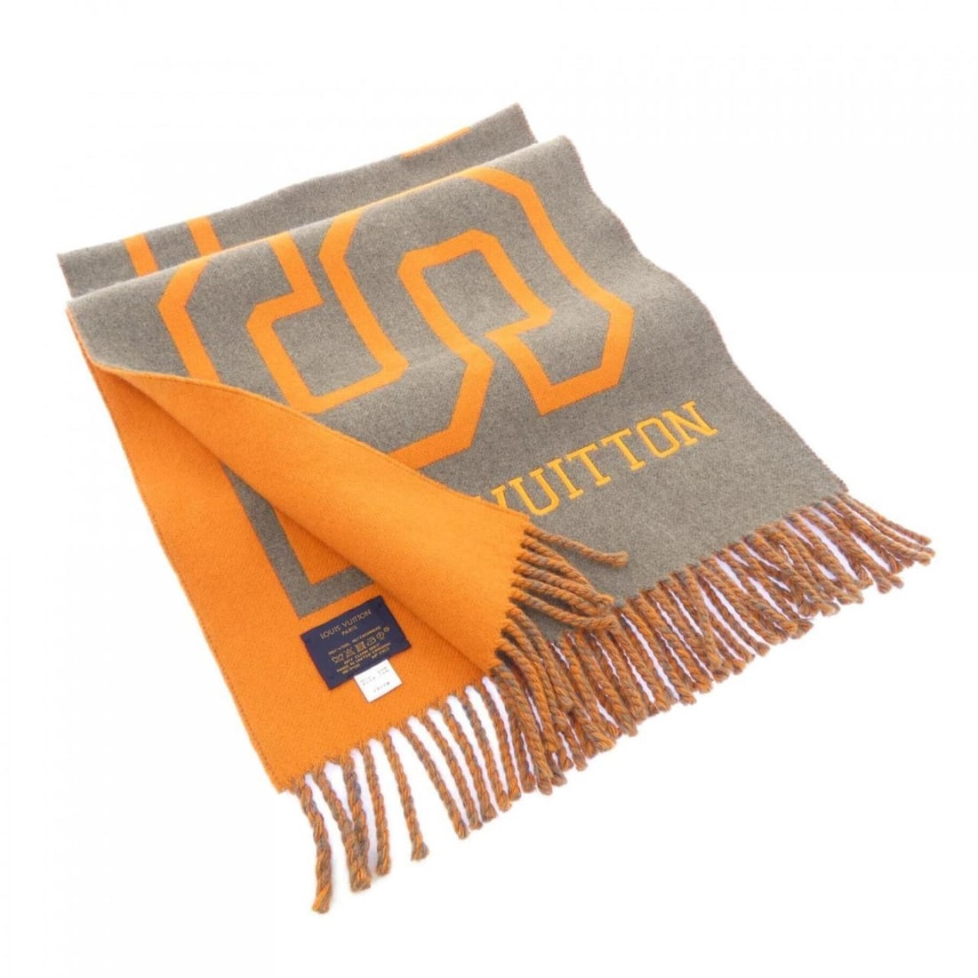 Louis Vuitton Echarpe City Fluo MP2153 Scarf: --- Catalog ---Category: SizeSize (LxW): 1.78m x 39.5cm / 70.07'' x 15.55''Category: DesignType: StoleColor: Brown, Gray, OrangeGender: MenMaterial: Cashmere Category: GeneralMPN: MP2153Brand: Louis