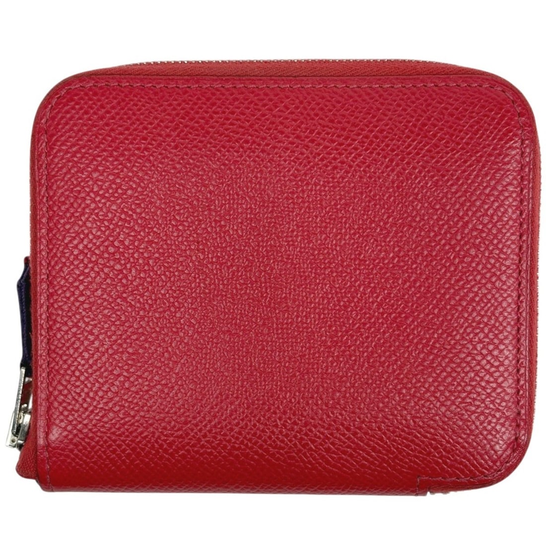 Hermes Azap Silk In Compact Round Zipper Scarf Muffler Bi-fold Wallet, Veau Epsom Leather,: --- Catalog ---Category: SizeSize (HxWxD): 10cm x 11cm x 2cm / 3.93'' x 4.33'' x 0.78''Category: DesignType: Wallet (bi-fold)Color: Bougainvillier, Red colorGender: WomenMaterial: Epsom leather Catego