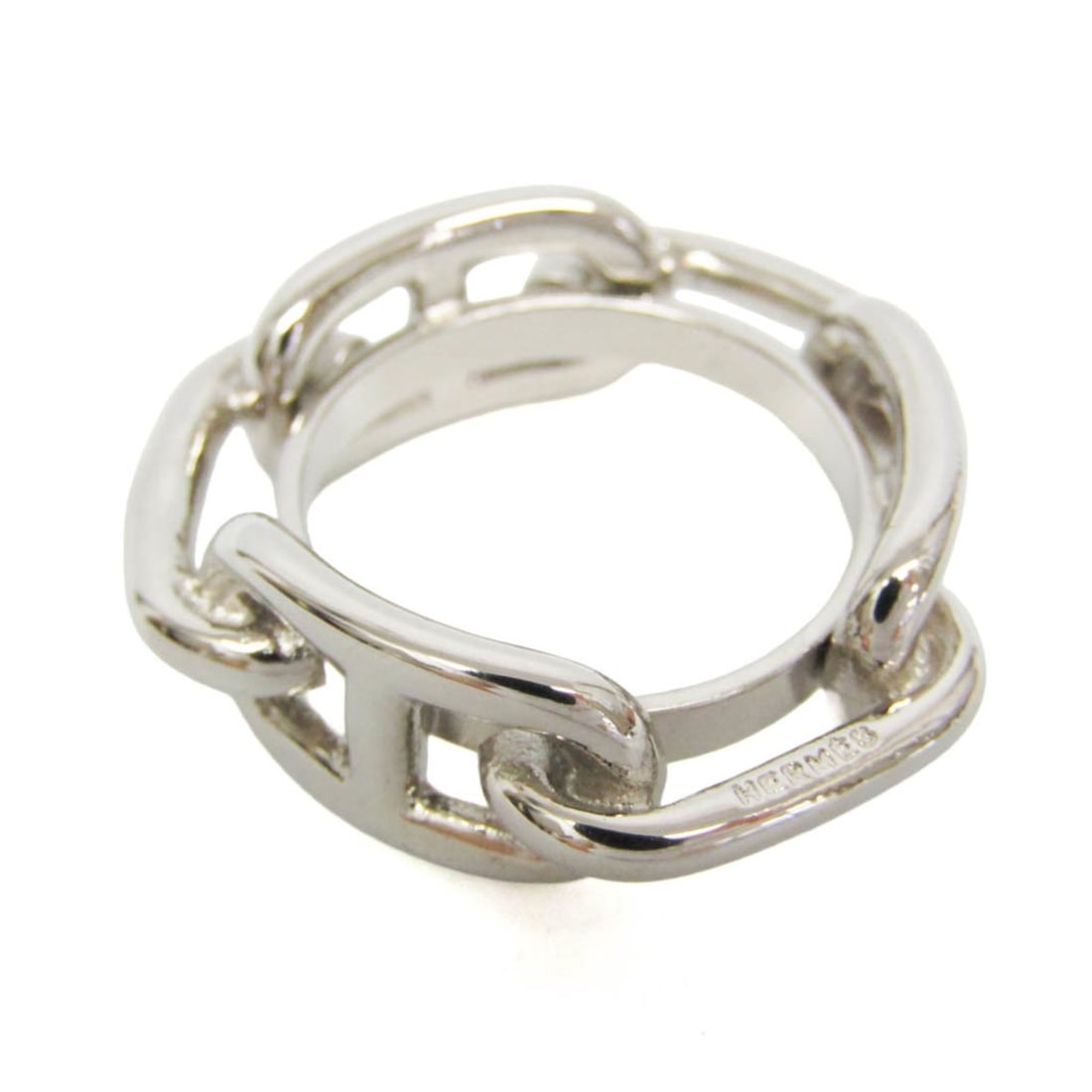 Hermes Metal Scarf Ring Silver Lugate Shane Dunkle (1 of 18)
