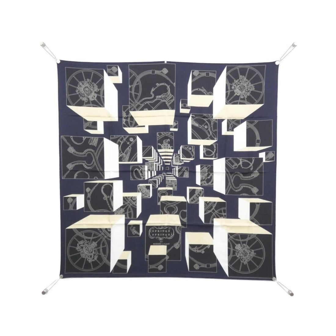 Hermes Springs Scarf 003932S: --- Catalog ---Category: SizeSize (LxW): 90cm x 90cm / 35.43'' x 35.43''Category: DesignType: ScarfColor: Black, WhiteGender: Women,MenMaterial: Silk Category: GeneralMPN: 003932SBrand: Hermes--- Item