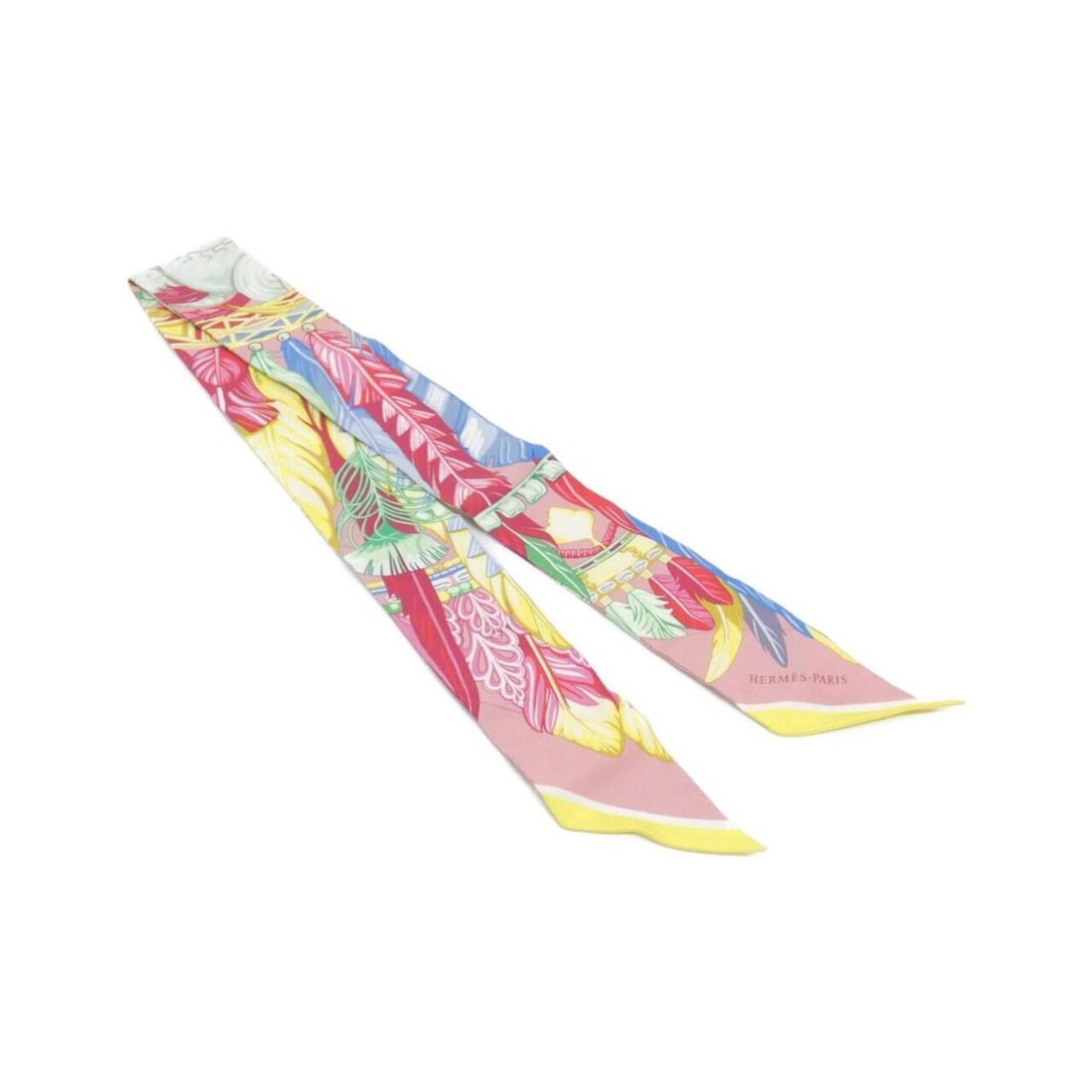 Hermes DANSE PACIFIQUE Twilly 063572S Scarf Muffler: --- Catalog ---Category: SizeSize (LxW): 5cm x 86cm / 1.96'' x 33.85''Category: DesignType: ScarfColor: PinkGender: Women,MenMaterial: Silk Category: GeneralMPN: 063572SBrand: Hermes--- Item List ---S