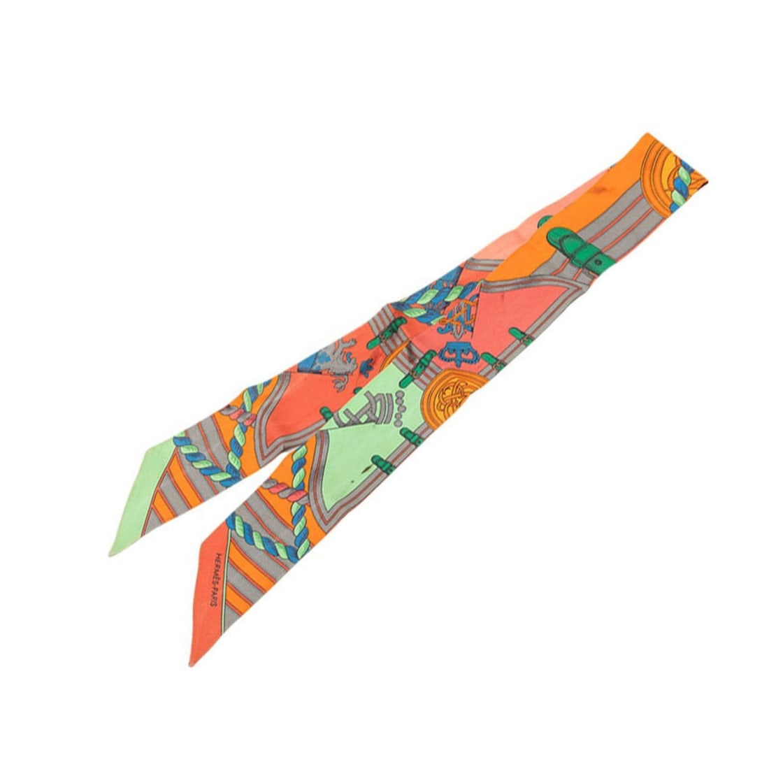 Hermes Twilly GRANDE TENUE Horse Ceremonial Scarf Muffler Multicolor Silk Women's HERMES: --- Catalog ---Category: SizeSize (LxW): 84cm x 5cm / 33.07'' x 1.96''Category: DesignType: ScarfColor: Multi-colorGender: WomenMaterial: Silk Category: GeneralBrand: Hermes--- Item List ---Section: C