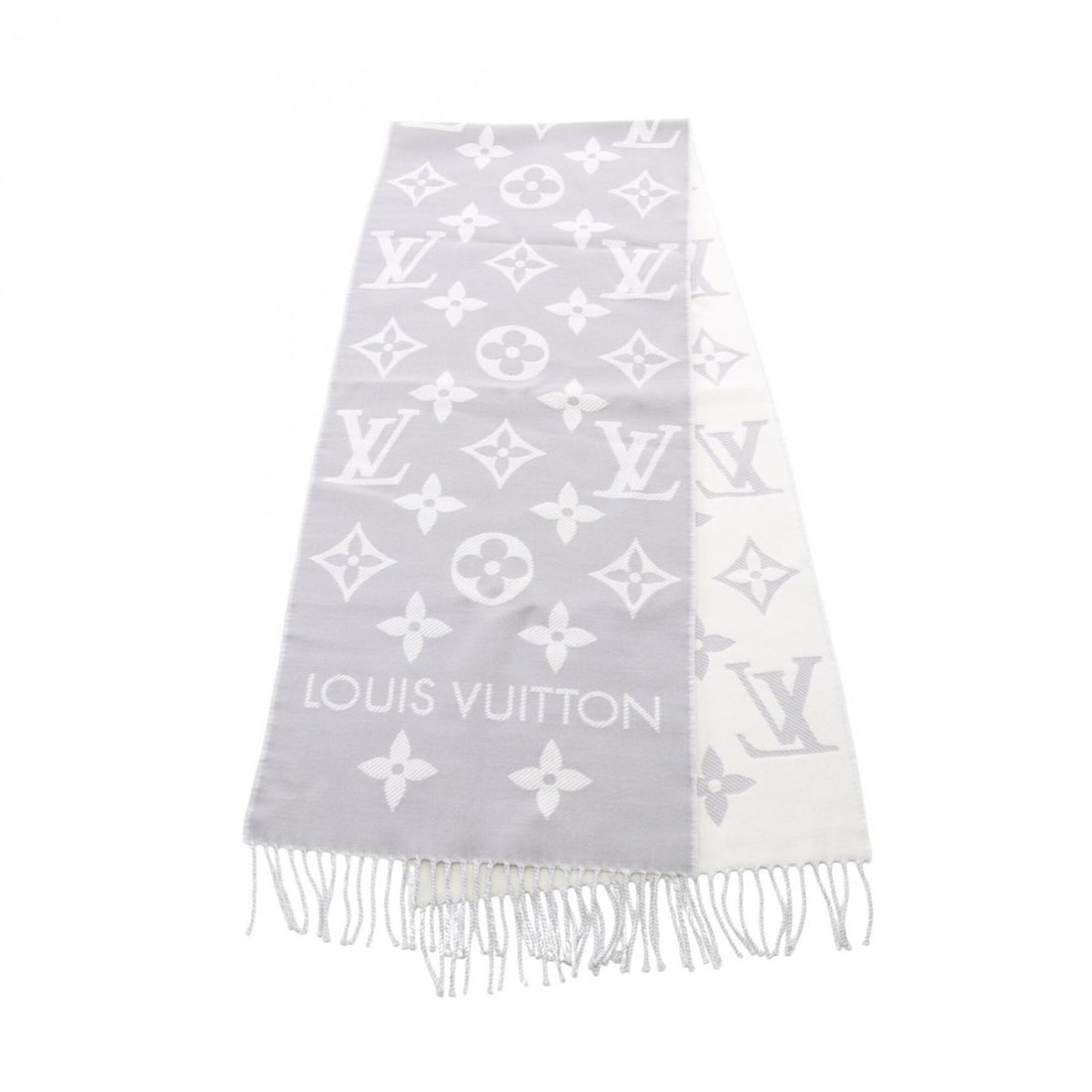 Louis Vuitton LV Essential Gris Clair Wool Scarf for Women, Purple/White, M77727: --- Catalog ---Category: SizeSize (LxW): 1.84m x 34.5cm / 72.44'' x 13.58''Category: DesignType: StoleColor: Purple, WhiteGender: WomenMaterial: Wool Category: GeneralMPN: M77727Brand: Louis Vuitton--