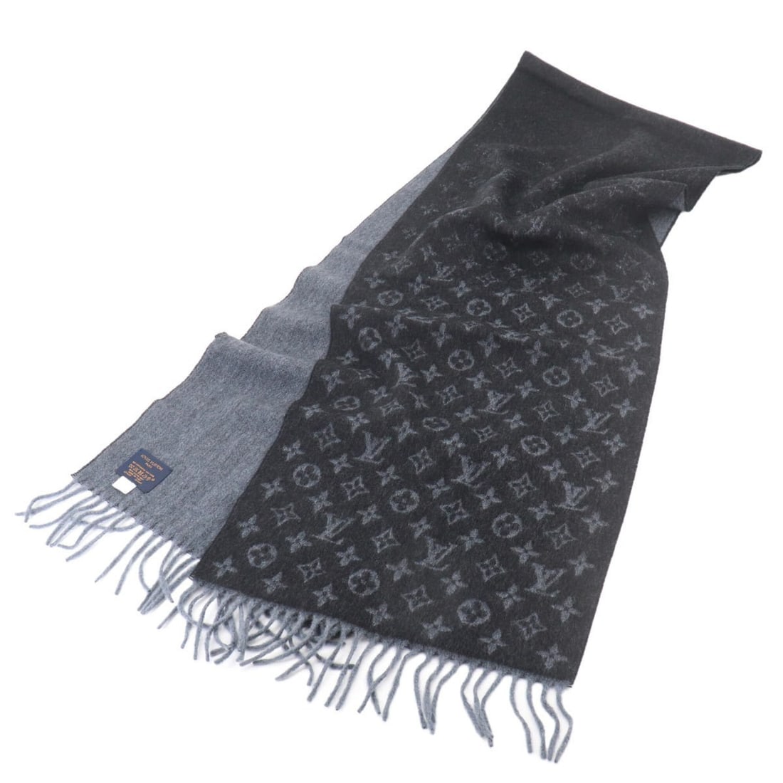 Louis Vuitton Monogram Gradient Wool Cashmere Scarf, Noir (M71607) Winter Scarf: --- Catalog ---Category: SizeSize (LxW): 2m x 35cm / 78.74'' x 13.77''Category: DesignType: ScarfColor: NoirGender: Men,WomenMaterial: Wool , Cashmere Category: GeneralMPN: M71607Brand: Louis VuittonC