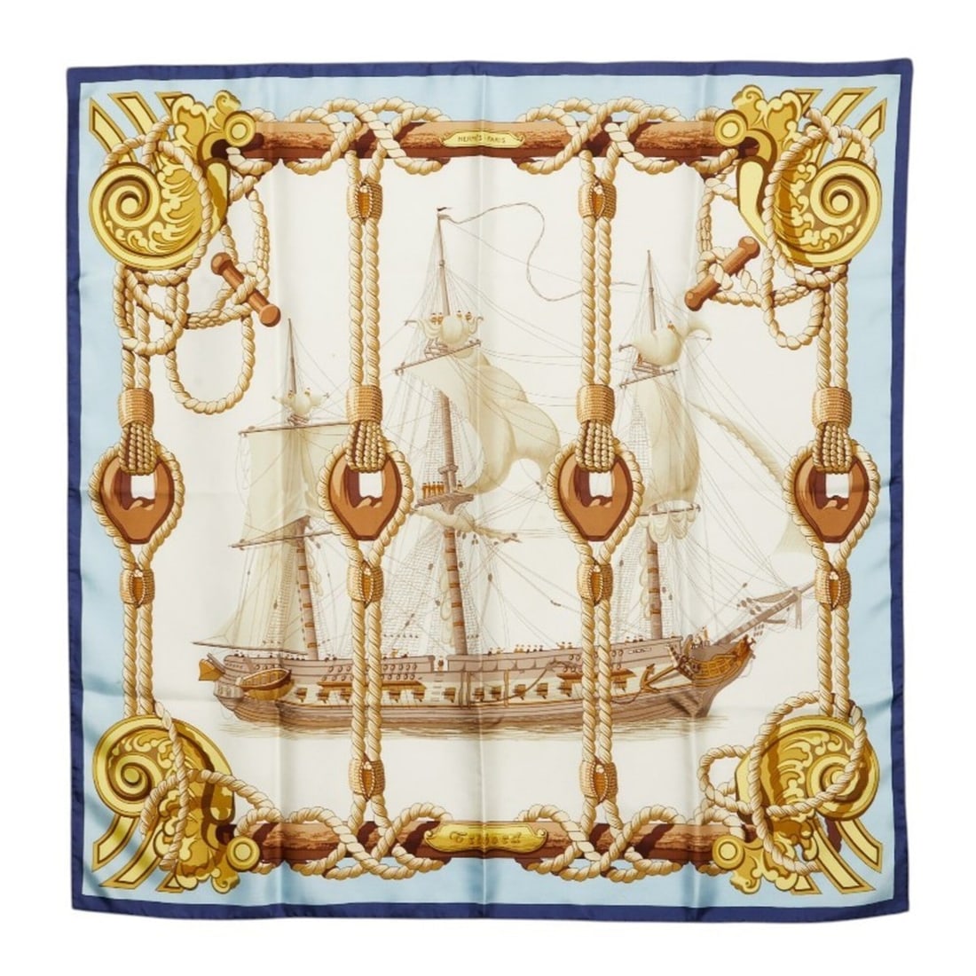 Hermes Carre 90 Tribord Scarf/Muffler, Multicolor Silk, Women's: --- Catalog ---Category: SizeSize (LxW): 88cm x 88cm / 34.64'' x 34.64''Category: DesignType: ScarfColor: Multi-colorGender: WomenMaterial: Silk Category: GeneralBrand: Hermes--- Item List
