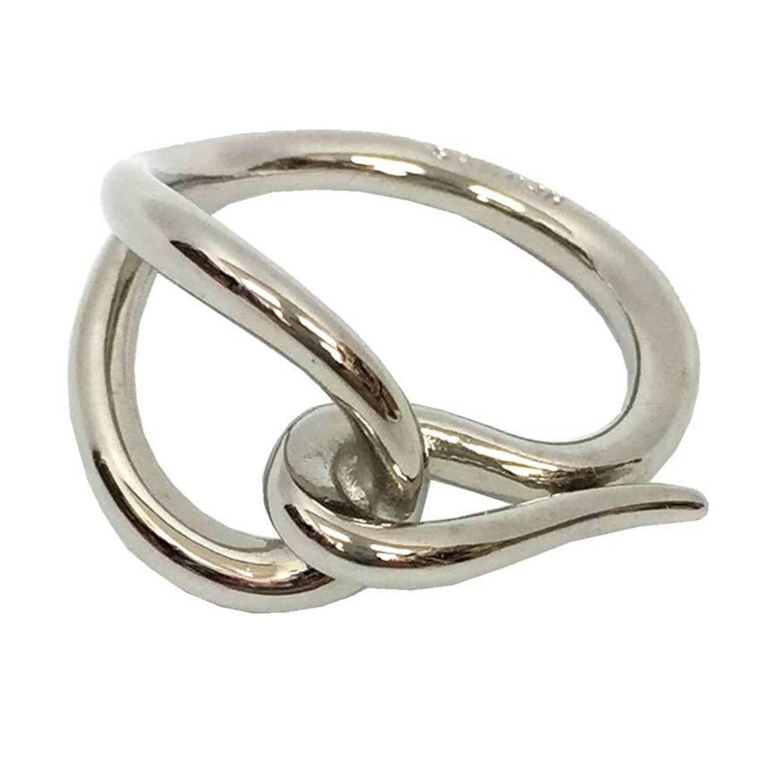 Hermes Jumbo Scarf Ring, Silver Color: --- Catalog ---Category: DesignType: Scarf ringColor: SilverGender: Women,MenCategory: GeneralBrand: HermesCountry of Origin: France--- Item List ---Section: ConditionRanking: Rank A Used - A few trac