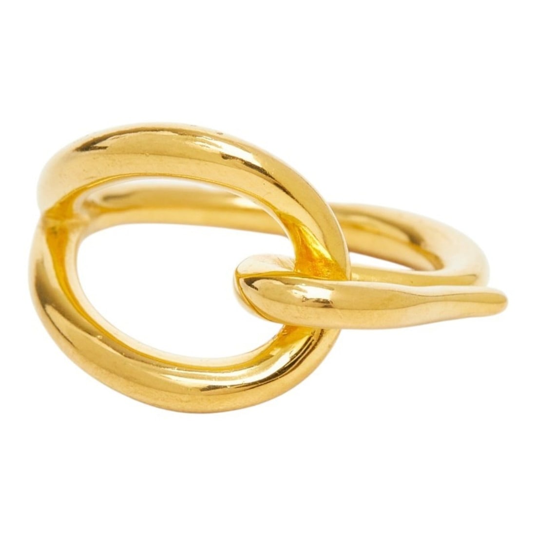 Hermes Jumbo Scarf Ring, Gold Plated, Women's: --- Catalog ---Category: DesignColor: GoldGender: WomenCategory: GeneralBrand: Hermes--- Item List ---Section: ConditionRanking: Rank A Used - A few traces of usage, some scratches / dirt can be seen 