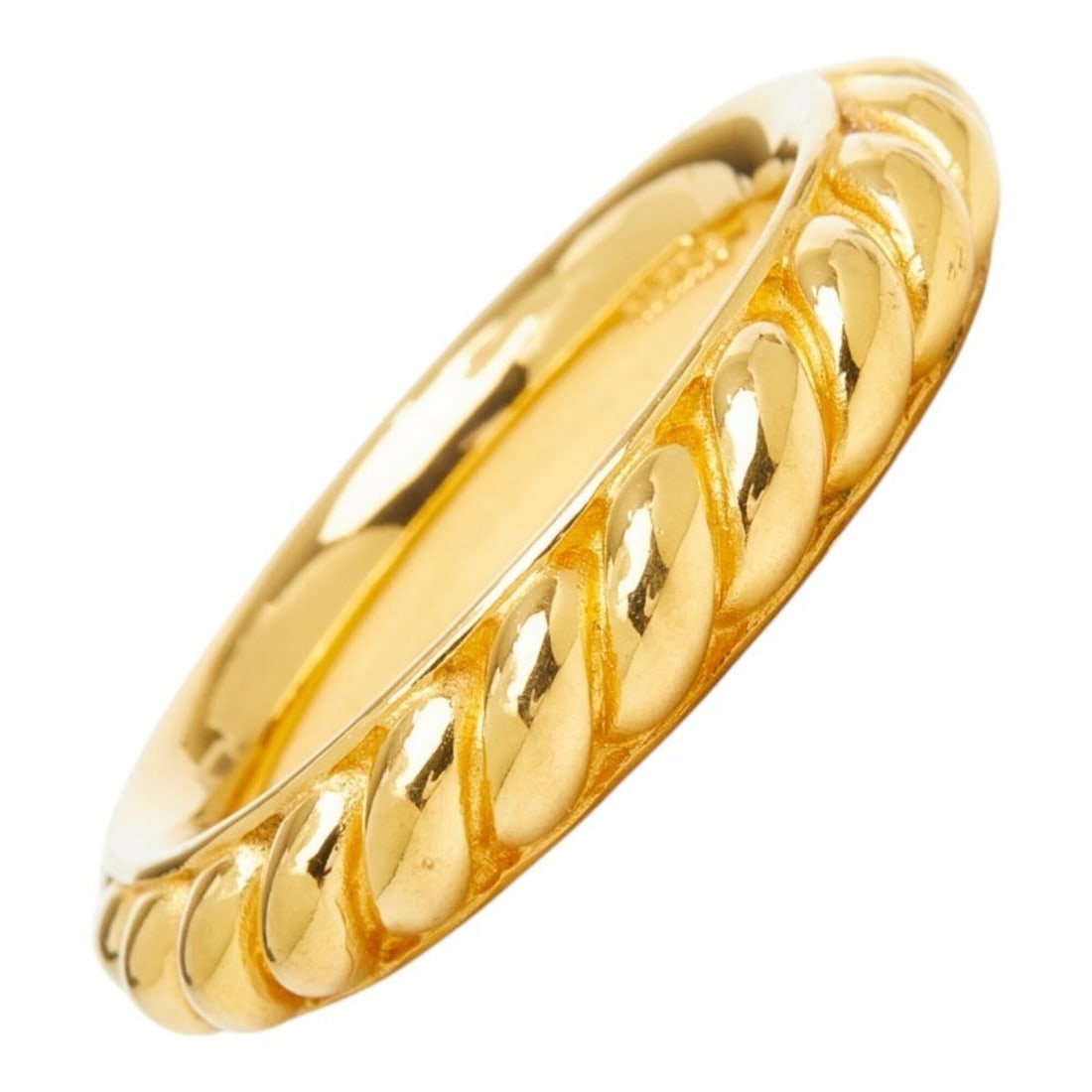 Hermes Rope Motif Scarf Ring, Gold Plated, Women's: --- Catalog ---Category: DesignColor: GoldGender: WomenCategory: GeneralBrand: Hermes--- Item List ---Section: ConditionRanking: Rank A Used - A few traces of usage, some scratches / dirt can be seen 