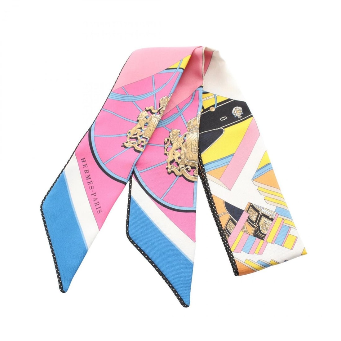 Hermes Twilly Springs Scarf Muffler Silk Women's Pink Multicolor: --- Catalog ---Category: SizeSize (LxW): 85cm x 5cm / 33.46'' x 1.96''Category: DesignType: ScarfColor: Multi-color, PinkGender: WomenMaterial: Silk Category: GeneralBrand: Hermes--- Item List ---Sect