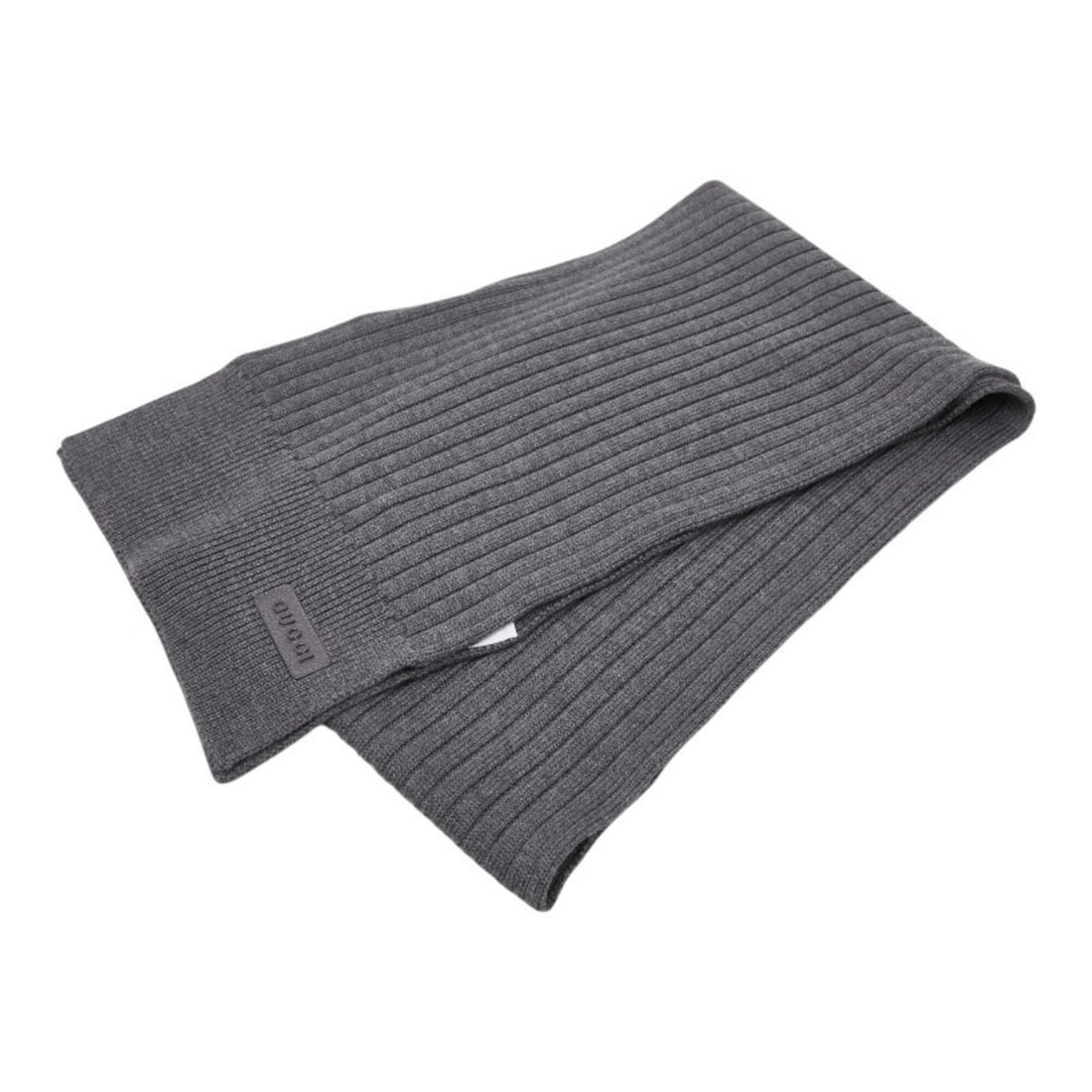 Gucci Logo Knit Rib Scarf Muffler 812378 Gray Wool Calfskin Women's GUCCI: --- Catalog ---Category: SizeSize (LxW): 1.86m x 24cm / 73.22'' x 9.44''Category: DesignType: ScarfColor: GrayGender: WomenMaterial: Wool , Leather Leather/Fur Type: CalfskinCategory: GeneralMPN: 8123