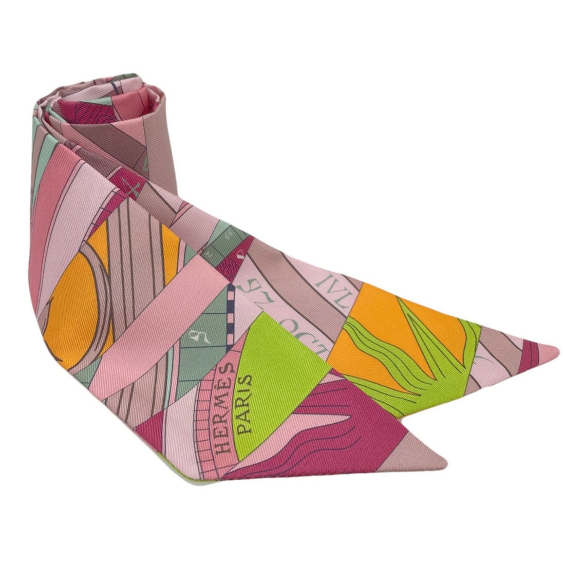 Hermes Twilly Scarf Muffler Silk Women's HERMES: --- Catalog ---Category: SizeSize (LxW): 85cm x 5cm / 33.46'' x 1.96''Category: DesignType: ScarfColor: PinkGender: WomenMaterial: Silk Category: GeneralLine: TwillyBrand: Hermes--- Item List ---Secti