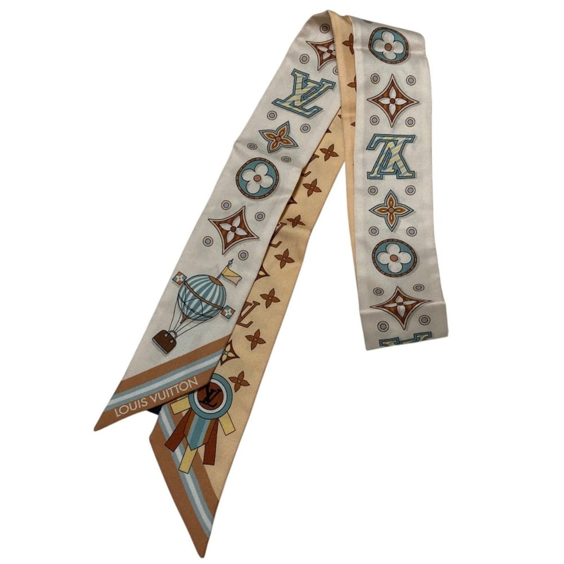 LOUIS VUITTON Louis Vuitton Bandeau BB From the Cloud Silk Scarf M97464 Size S Beige Multicolor: --- Catalog ---Category: SizeSize (LxW): 1.2m x 5cm / 47.24'' x 1.96''Category: DesignType: ScarfColor: Beige, Multi-colorGender: WomenCategory: GeneralBrand: Louis Vuitton--- Item List ---Section: Co