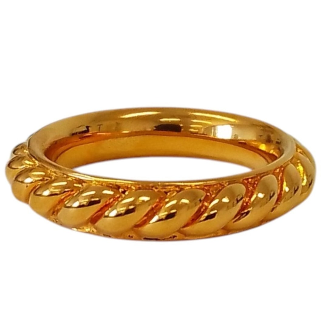 HERMES GP Rope Scarf Ring, Gold Color, Women's: --- Catalog ---Category: DesignType: Scarf ringColor: GoldGender: WomenCategory: GeneralBrand: Hermes--- Item List ---Section: ConditionRanking: Rank SA Used - Hardly any traces of usage nice item or 