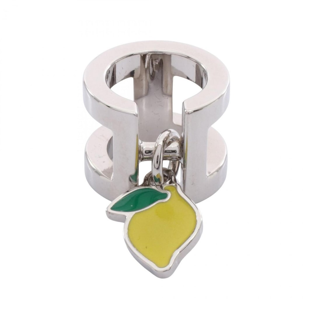 Hermes Twilly Ring Mini H Citron Scarf Accessory Metal Women's Silver/Yellow: --- Catalog ---Category: DesignType: Scarf ringColor: Silver, YellowGender: WomenMaterial: Metal Category: GeneralBrand: HermesCategory: Physical PropertiesSize (HxWxD): 2.3cm x 1.5cm / 0.9'' x 0.59''