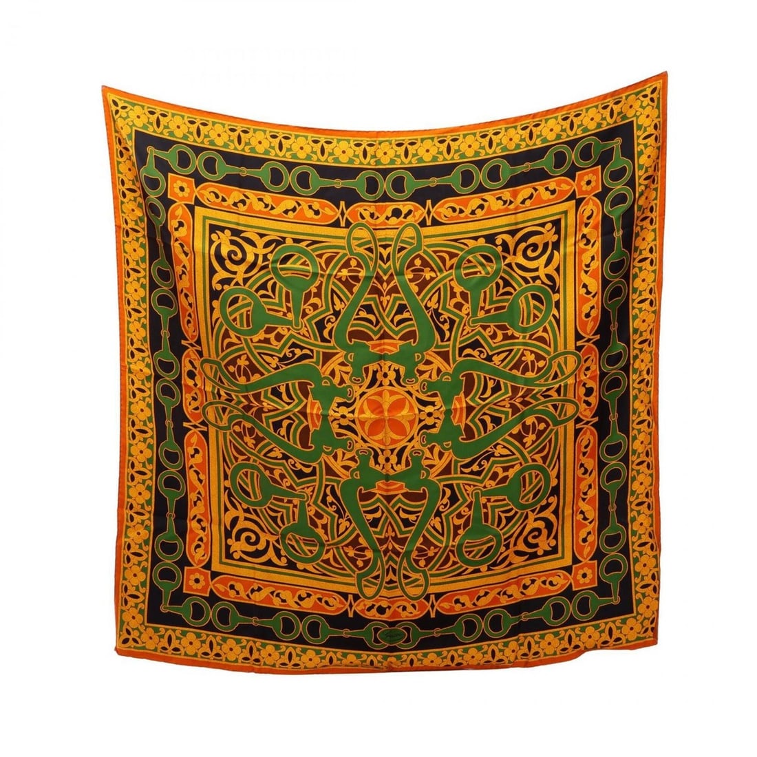 Gucci Horsebit Scarf, Silk, Women's, Orange/Multicolor: --- Catalog ---Category: SizeSize (LxW): 87cm x 87cm / 34.25'' x 34.25''Category: DesignType: ScarfColor: Multi-color, OrangeGender: WomenMaterial: Silk Category: GeneralBrand: Gucci--- Item List ---S