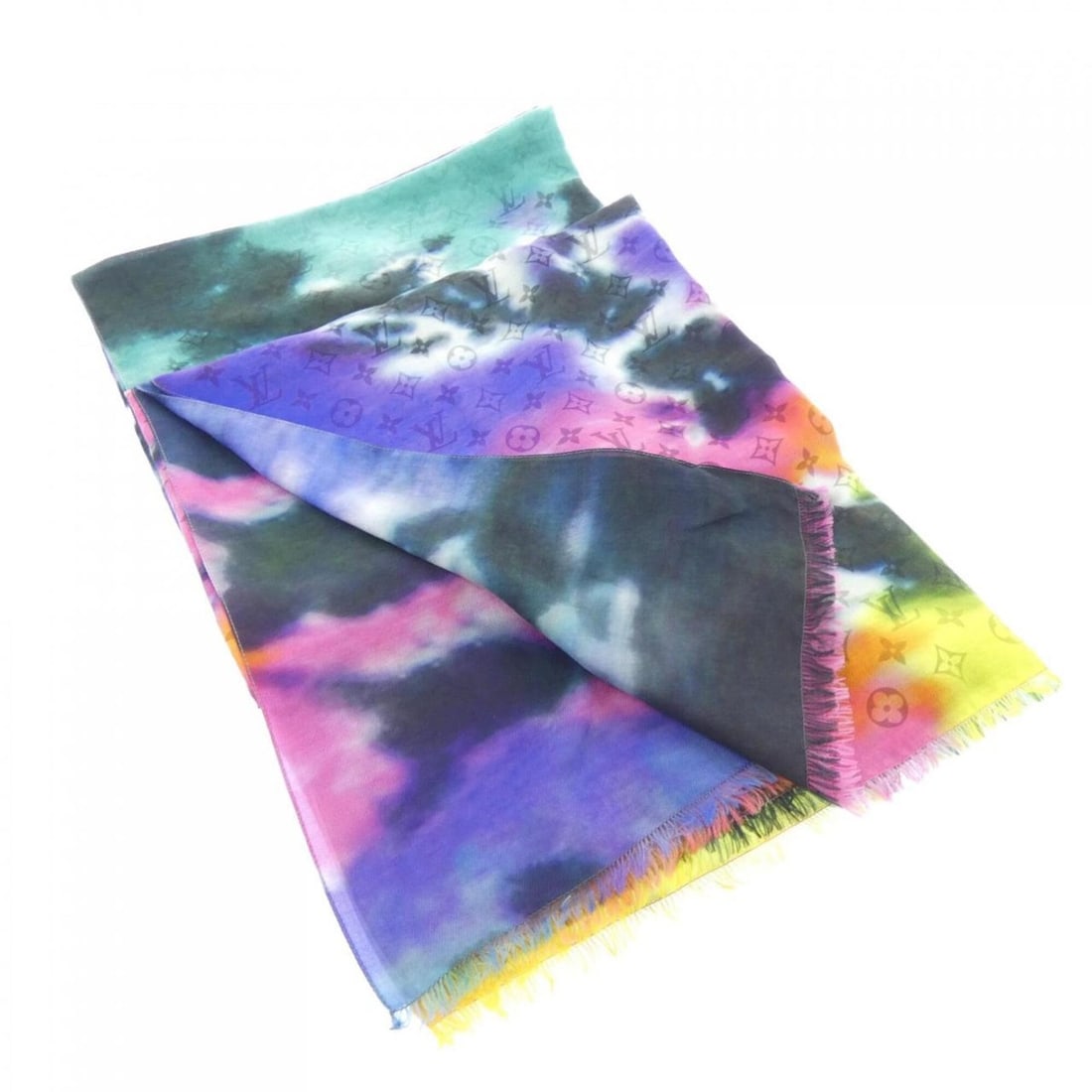 Louis Vuitton Etol Monogram RGB MP2318 Scarf/Stole: --- Catalog ---Category: SizeSize (LxW): 1.35m x 1.9m / 53.14'' x 74.8''Category: DesignType: StoleColor: Green, Pink, PurpleGender: MenCategory: GeneralMPN: MP2318Brand: Louis Vuitton--- Item List --
