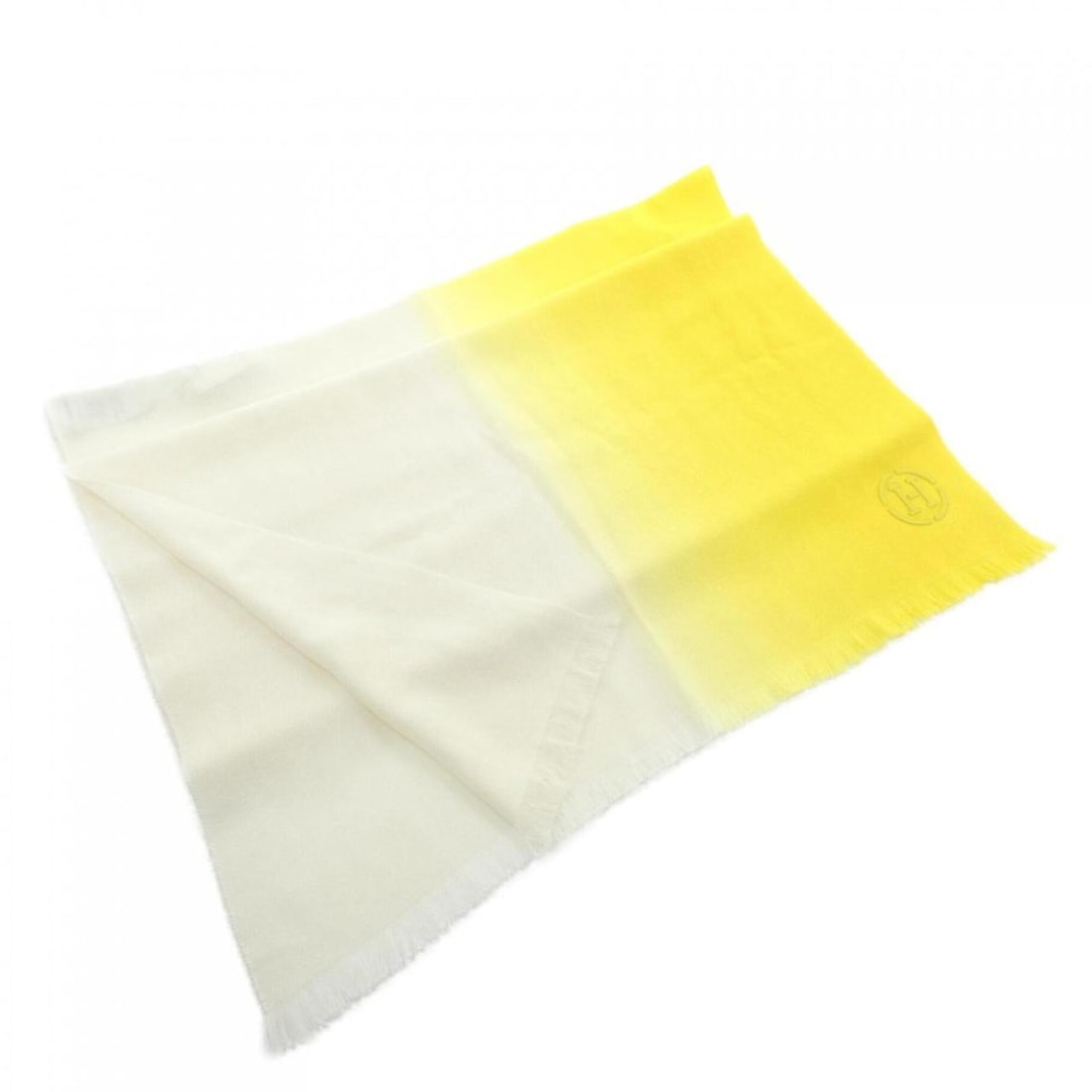Hermes HERMES Dip Dye Horizon H394855T Scarf: --- Catalog ---Category: SizeSize (LxW): 1.96m x 59.5cm / 77.16'' x 23.42''Category: DesignType: StoleColor: White, YellowGender: MenMaterial: Cashmere Category: GeneralMPN: H394855TBrand: Hermes--- I