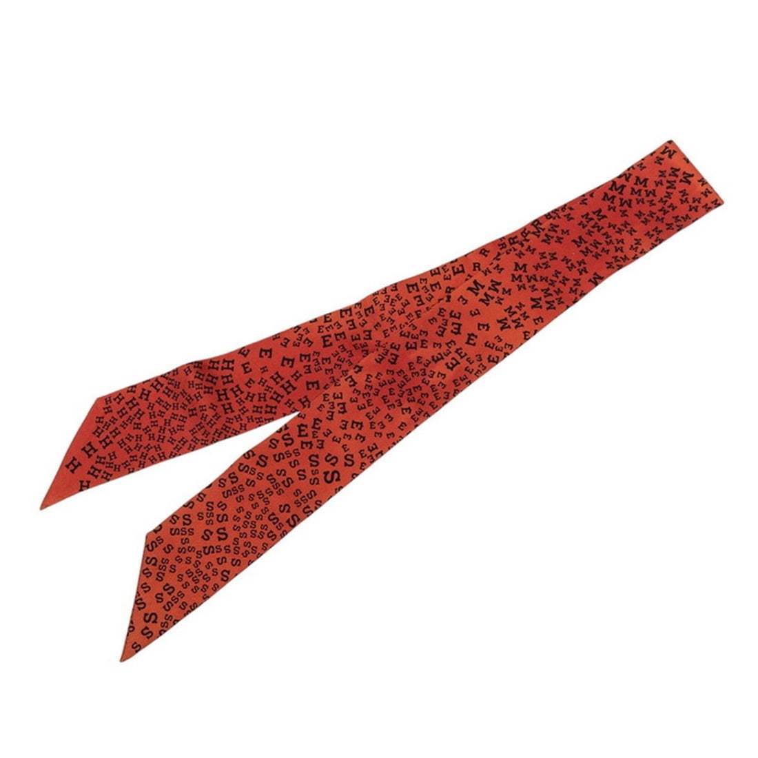 Hermes Twilly Logo Alphabet Scarf Muffler Brown Silk Women's HERMES: --- Catalog ---Category: SizeSize (LxW): 86cm x 5cm / 33.85'' x 1.96''Category: DesignType: ScarfColor: BrownGender: WomenMaterial: Silk Category: GeneralBrand: Hermes--- Item List ---Section: Conditi