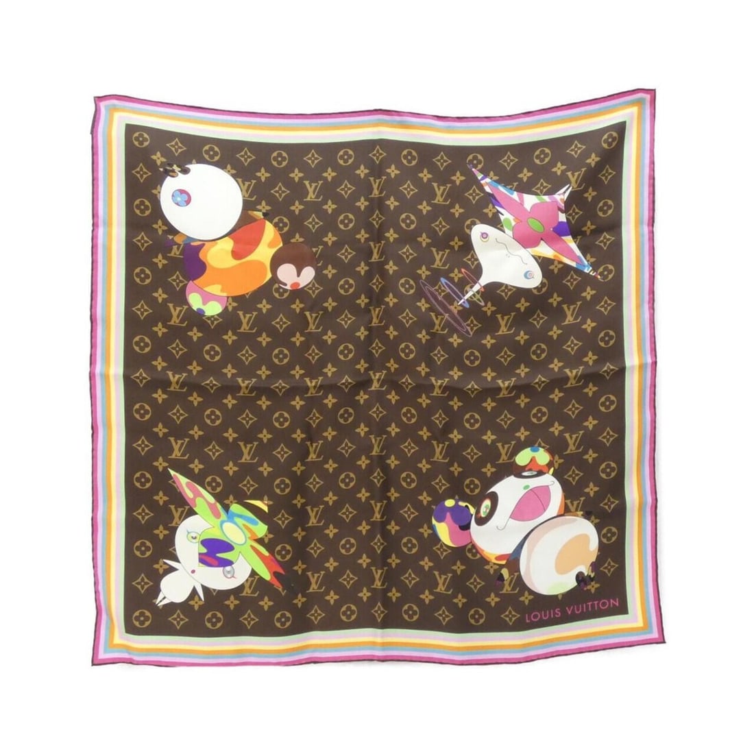 Louis Vuitton Monogram (LV X™) Carre Super Flat M96274 Scarf/Muffler (1 of 10)