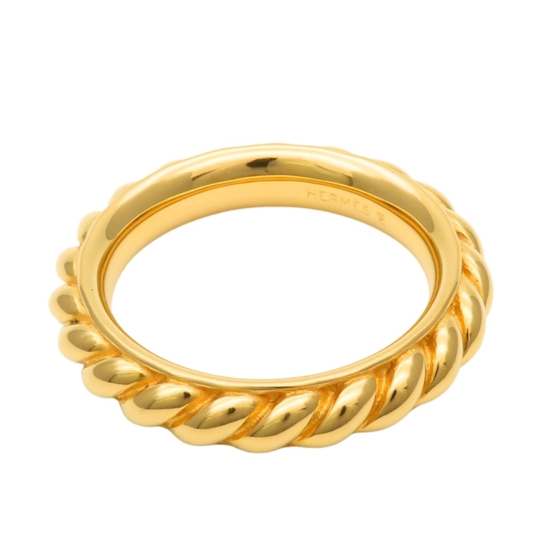 Hermes Scarf Ring Rope Metal Gold GP Plated Women's HERMES: --- Catalog ---Category: DesignType: Scarf ringColor: GoldGender: WomenMaterial: Metal Category: GeneralBrand: HermesCategory: Physical PropertiesWeight: 20g / 0.7oz.Size (HxWxD): 3.5cm x 3.5cm / 1.37