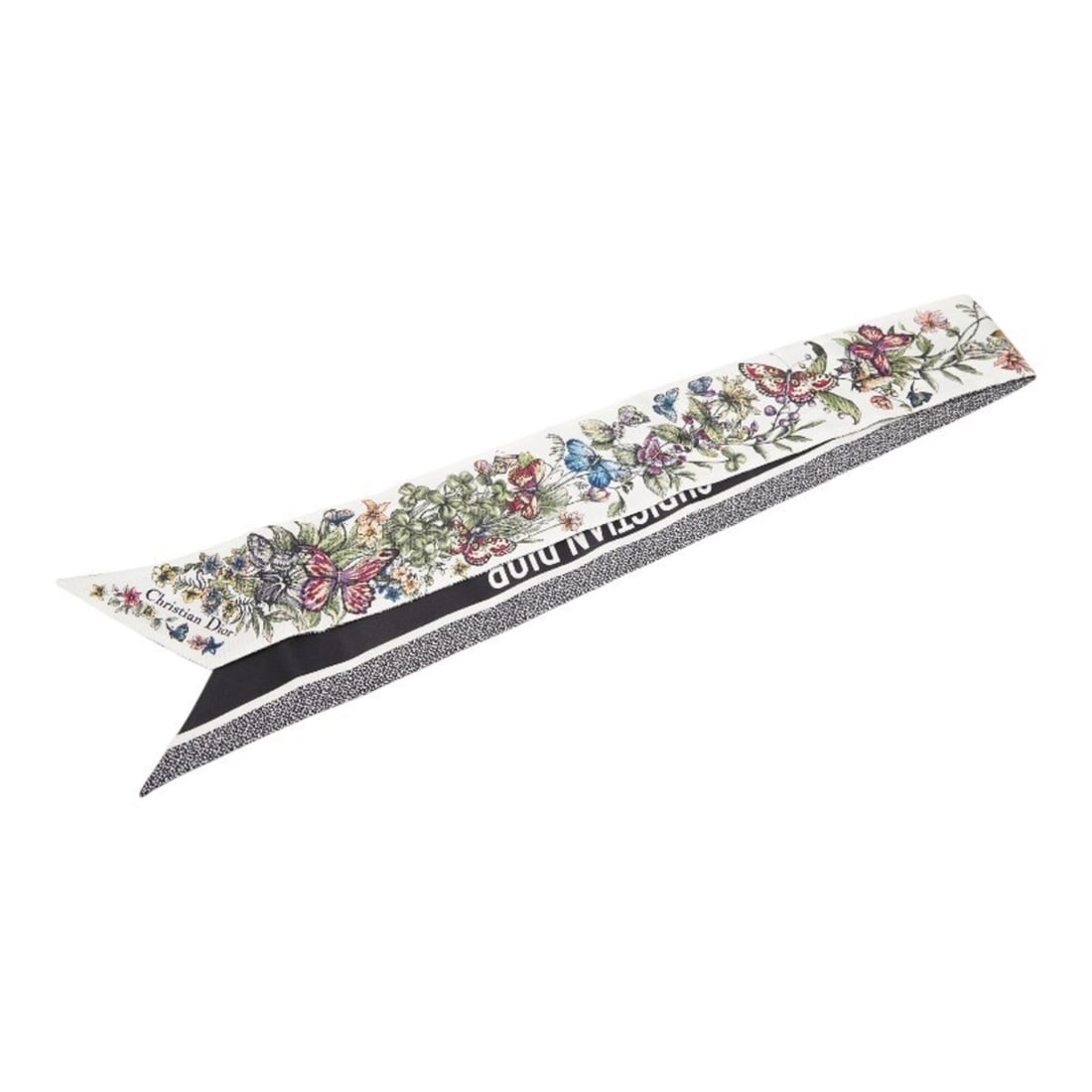 Christian Dior Dior D-Floral Mitzah Twilly Scarf Muffler White Silk Women's: --- Catalog ---Category: SizeSize (LxW): 1.04m x 6.8cm / 40.94'' x 2.67''Category: DesignType: ScarfColor: WhiteGender: WomenMaterial: Silk Category: GeneralBrand: Christian Dior--- Item List