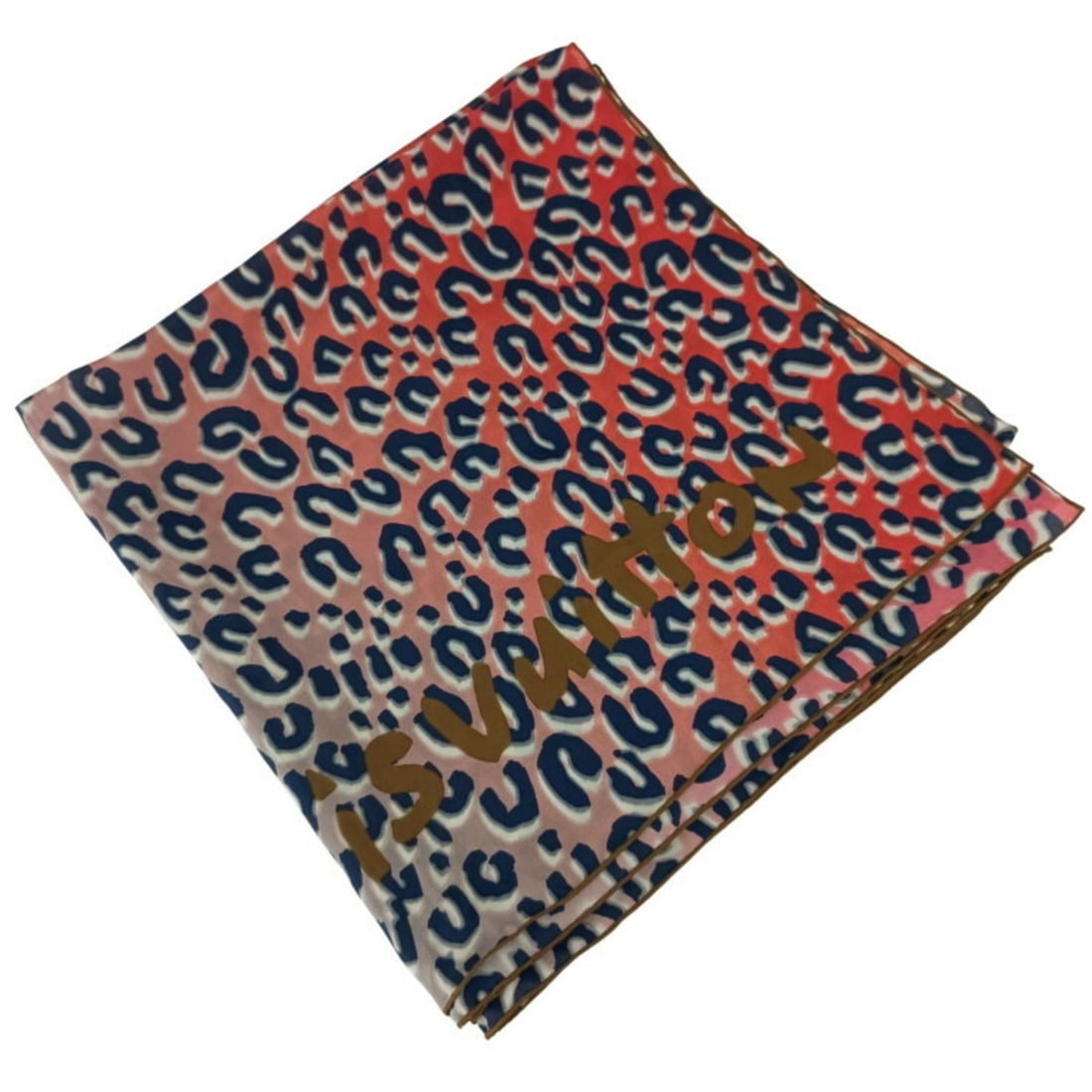 LOUIS VUITTON Carre Geant Leopard Patique Shawl, M74878, Red/Gray Silk, Women's Scarf/Muffler: --- Catalog ---Category: SizeSize (LxW): 1.35m x 1.35m / 53.14'' x 53.14''Category: DesignType: ShawlColor: Gray, Red colorGender: WomenMaterial: Silk Category: GeneralMPN: M74878Brand: Louis VuittonC