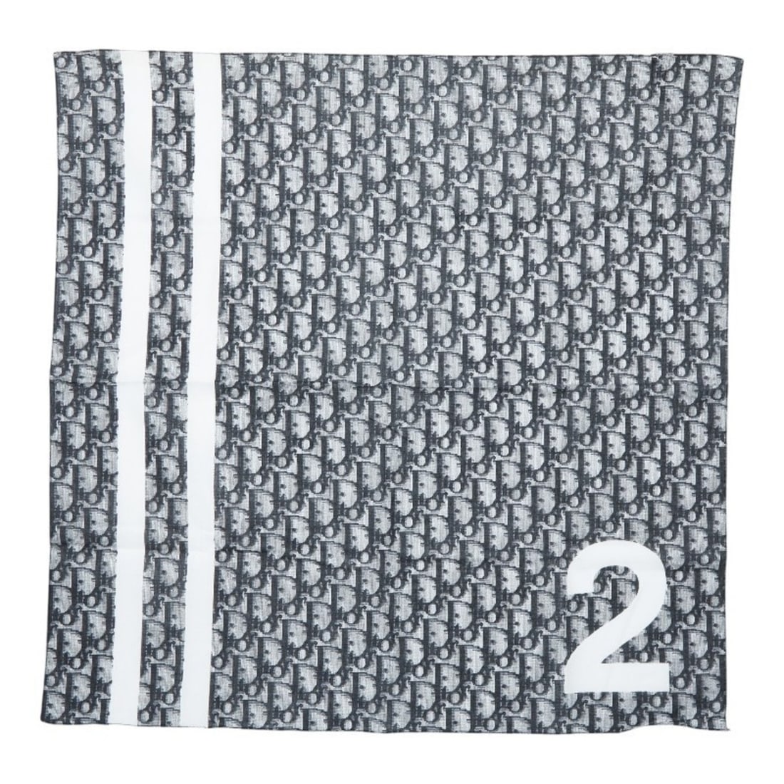 Christian Dior Dior Trotter No. 2 Scarf/Muffler, Navy/White Cotton, Women's.: --- Catalog ---Category: SizeSize (LxW): 52.5cm x 53.5cm / 20.66'' x 21.06''Category: DesignType: ScarfColor: Navy, WhiteGender: WomenMaterial: Cotton Category: GeneralBrand: Christian Dior--- Item Li