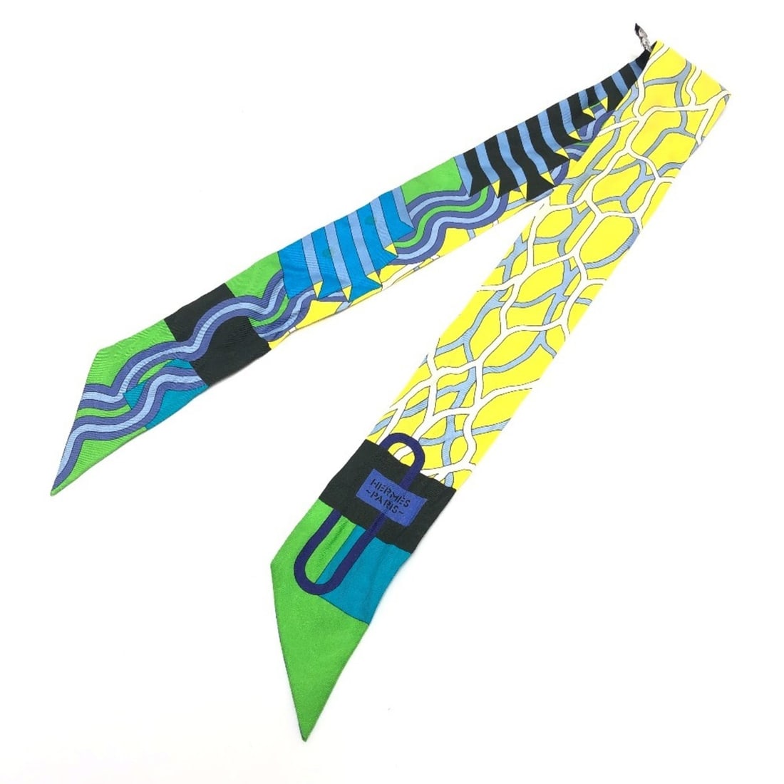 HERMES BALLET AQUATIQUE (Ballet in Water) Twilly Fashion Accessory Scarf Muffler Silk Women's: --- Catalog ---Category: SizeSize (LxW): 85cm x 5cm / 33.46'' x 1.96''Category: DesignType: ScarfColor: Multi-colorGender: WomenMaterial: Silk Category: GeneralBrand: HermesCountry of Origin: France--