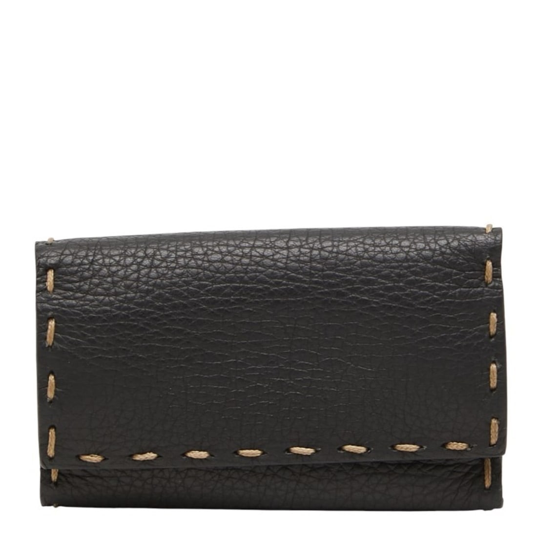 Fendi Selleria Stitch 6-Key Case 8AP016 Black Leather Women's FENDI: --- Catalog ---Category: DesignType: KeycaseColor: BlackGender: WomenMaterial: Leather Category: GeneralMPN: 8AP016Brand: FendiCategory: Physical PropertiesSize (HxWxD): 6cm x 9.5cm x 1.3cm / 2.36'' x