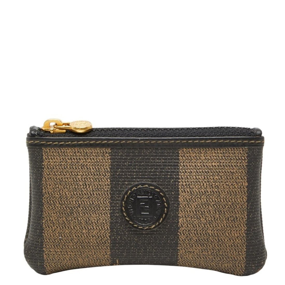 Fendi Pequin Wallet/Coin Purse, Black/Brown Leather, Women's FENDI: --- Catalog ---Category: SizeSize (HxWxD): 6cm x 10.5cm x 1cm / 2.36'' x 4.13'' x 0.39''Category: DesignType: Coin purse/coin caseColor: Black, BrownGender: WomenMaterial: Leather Category: GeneralBra