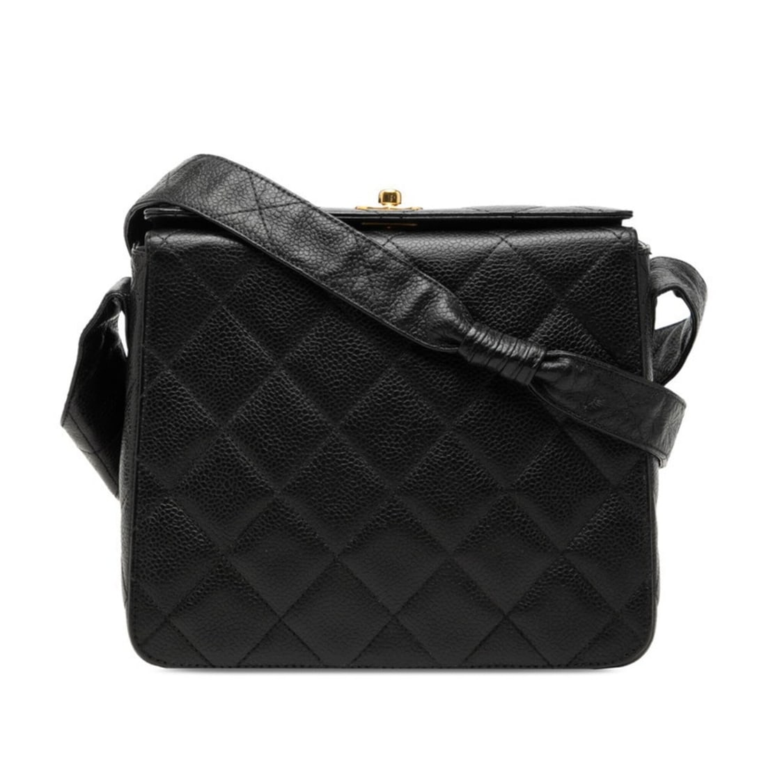 Chanel Matelassé Coco Mark Crossbody Shoulder Bag, Black Caviar Leather, Women's CHANEL: --- Catalog ---Category: SizeSize (HxWxD): 17cm x 19cm x 9cm / 6.69'' x 7.48'' x 3.54''Category: DesignType: Shoulder bagColor: BlackGender: WomenMaterial: Grained Calfskin Category: GeneralBrand: Cha