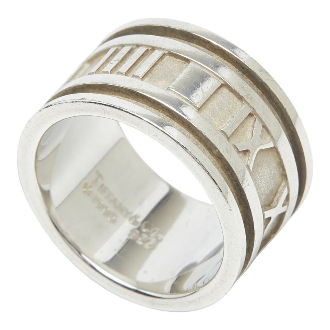 Tiffany & Co. Atlas Ring, Size 1, SV925 Silver, Women's Ring.: --- Catalog ---Category: SizeJP Size: 14US Size: 7Category: DesignType: Band ringGender: WomenMaterial: Silver 925Category: GeneralBrand: Tiffany--- Item List ---Section: ConditionRanking: Rank AB Use