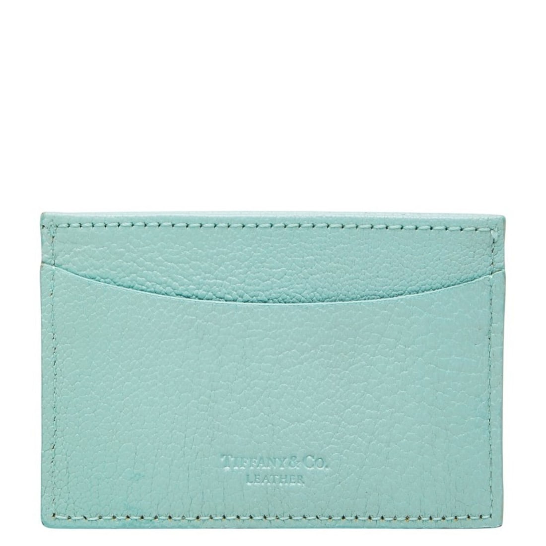 Tiffany & Co. 1837 Logo Business Card Holder/Card Case, Holder, Pass Blue Leather, Women's.: --- Catalog ---Category: DesignType: Card caseColor: Tiffany blueGender: WomenMaterial: Leather Category: GeneralBrand: TiffanyCategory: Physical PropertiesSize (HxWxD): 7cm x 10cm x 5mm / 2.75'' x 3.
