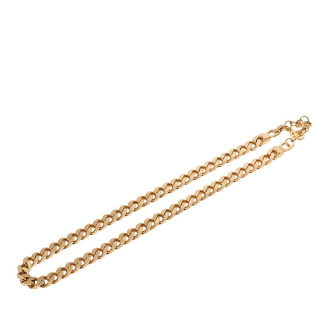 Christian Dior Dior CD Logo Chain Necklace, Gold Plated, Men's: --- Catalog ---Category: SizeNeck Circumference: 42 cm / 16.53''Category: DesignColor: GoldGender: MenNecklace Type: NecklaceCategory: GeneralBrand: Christian Dior--- Item List ---Section: ConditionRa