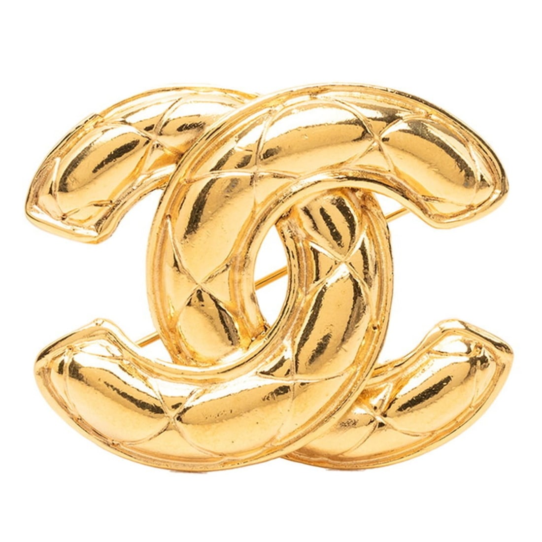 Chanel Vintage Matelassé Coco Mark Brooch Gold Plated Women's CHANEL: --- Catalog ---Category: SizeSize (HxWxD): 3.63cm x 4.55cm / 1.42'' x 1.79''Category: DesignType: BroochColor: GoldGender: WomenMaterial: Gold platingCategory: GeneralBrand: Chanel--- Item List ---Sec