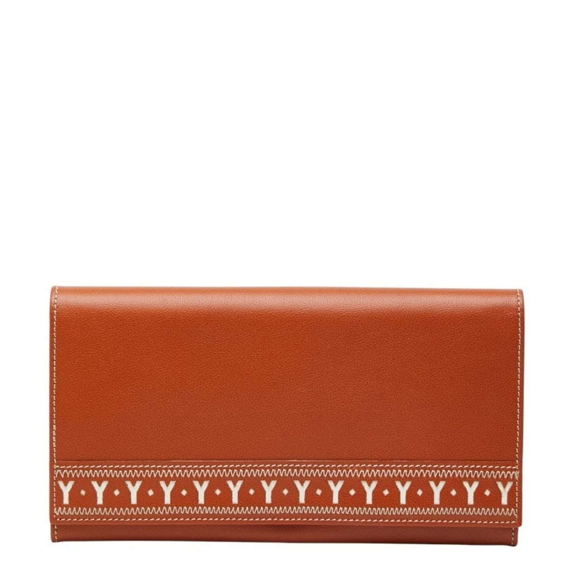 Saint Laurent Vintage Y-Line Long Wallet, Brown Leather, Women's SAINT LAURENT: --- Catalog ---Category: SizeSize (HxWxD): 10.5cm x 19.3cm x 2.5cm / 4.13'' x 7.59'' x 0.98''Category: DesignType: Long wallet (bi-fold)Color: BrownGender: WomenMaterial: Leather Category: GeneralBran