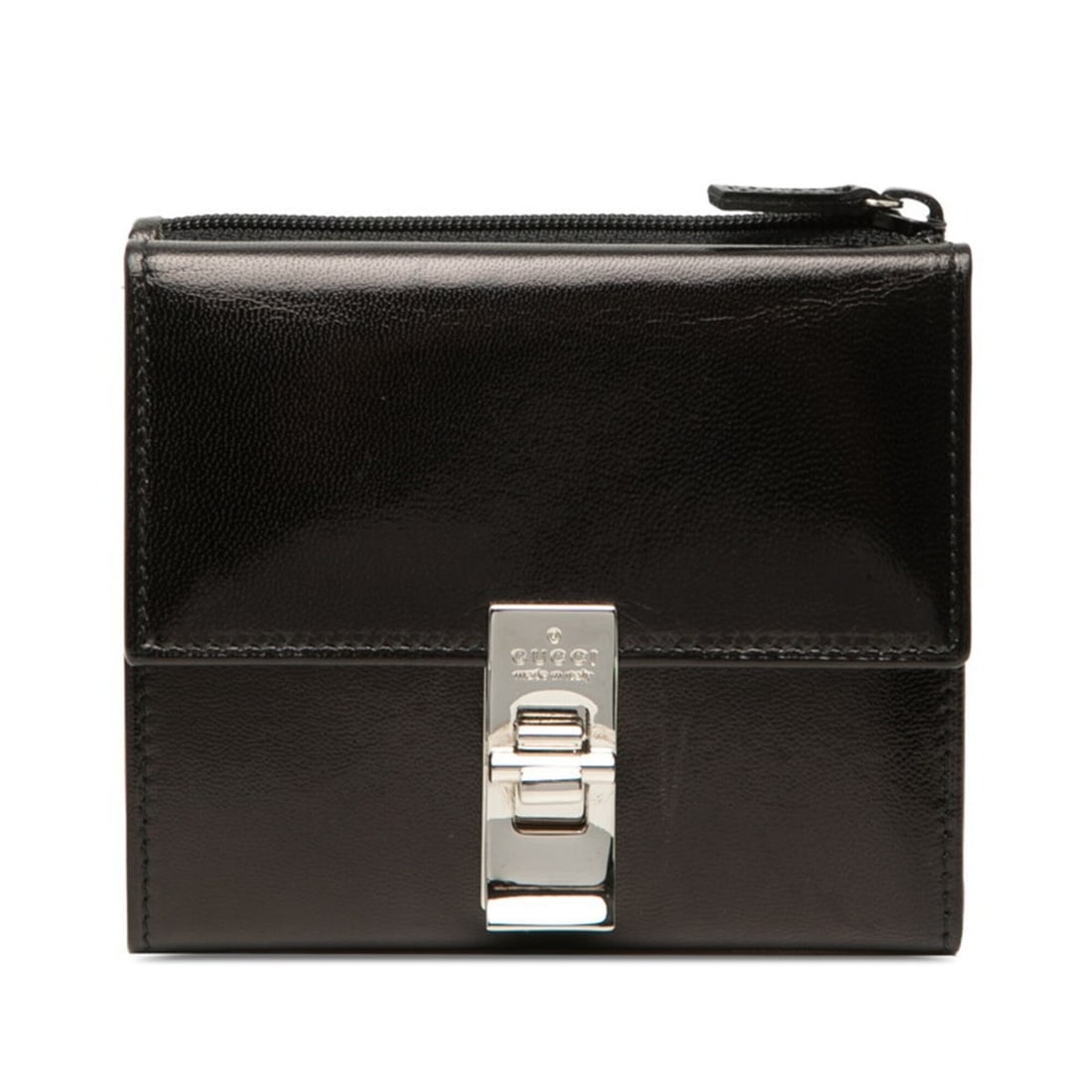 Gucci Tri-fold Wallet 035 0416 2142 Black Leather Women's GUCCI: --- Catalog ---Category: SizeSize (HxWxD): 9cm x 10.5cm x 1cm / 3.54'' x 4.13'' x 0.39''Category: DesignType: Wallet (tri-fold)Color: BlackGender: WomenMaterial: Leather Category: GeneralBrand: Gucci-
