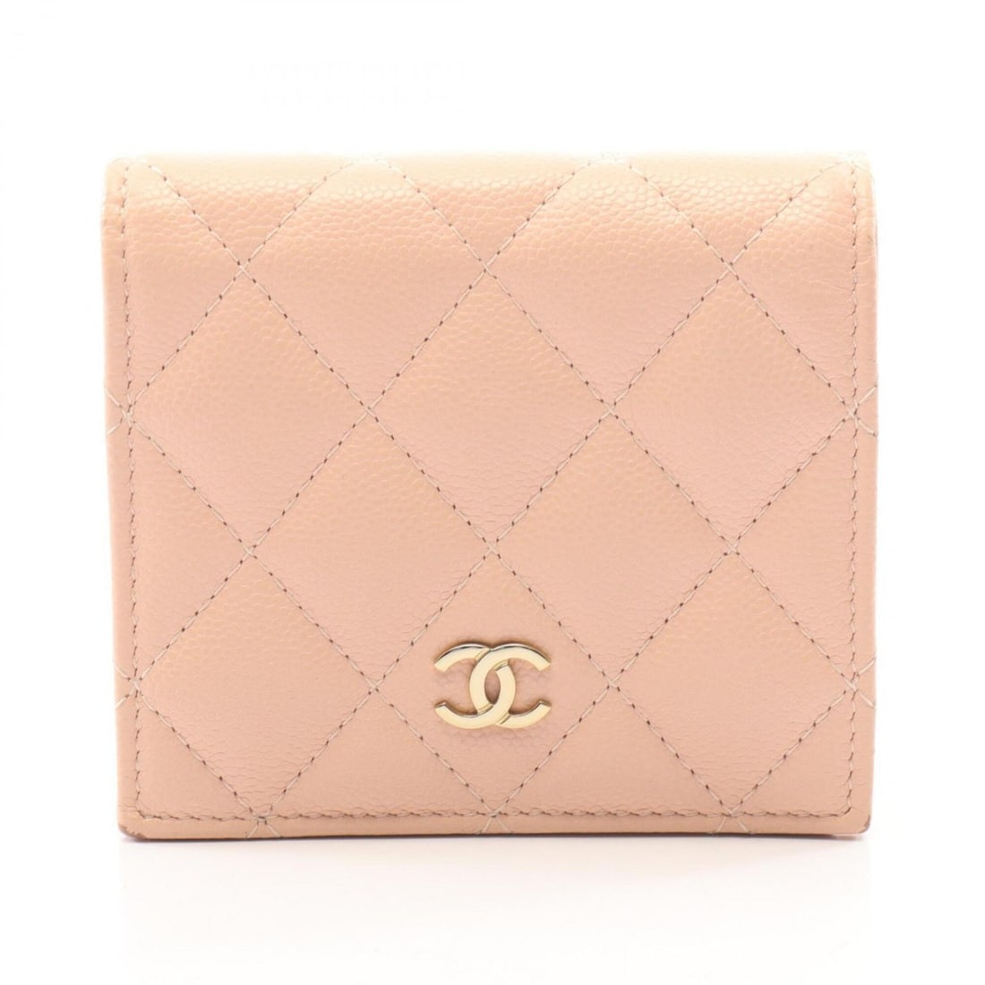 Chanel Matelassé Classic Small Wallet, Bi-fold Caviar Leather (Grained Calfskin), Women's, Pink: --- Catalog ---Category: SizeSize (HxWxD): 9cm x 10.5cm x 3cm / 3.54'' x 4.13'' x 1.18''Category: DesignType: Wallet (bi-fold)Color: PinkGender: WomenMaterial: Grained Calfskin Category: GeneralBrand: