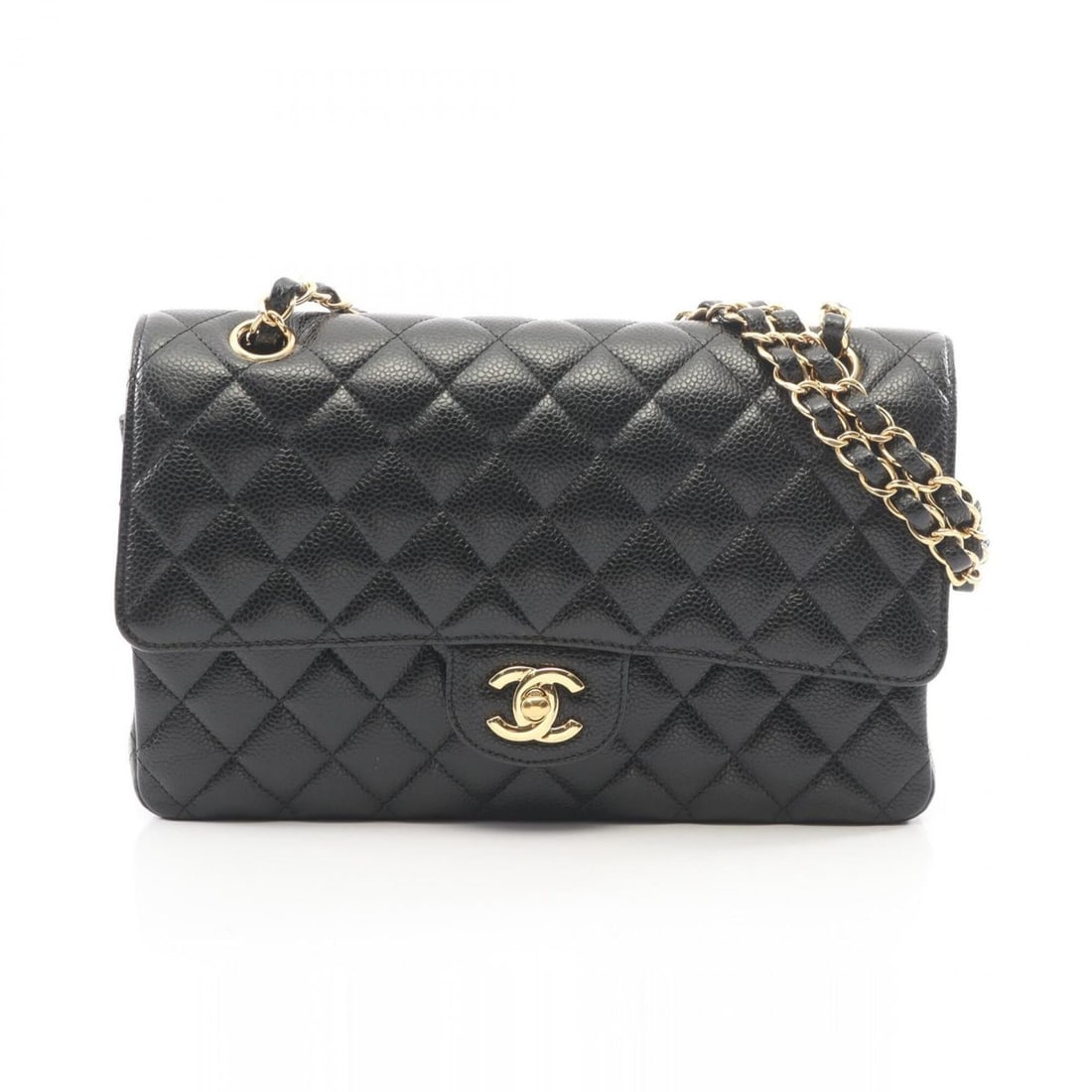 Chanel Matelassé Double Flap Shoulder Bag/Handbag, Caviar Leather (Grained Calfskin), Women's, (1 of 12)