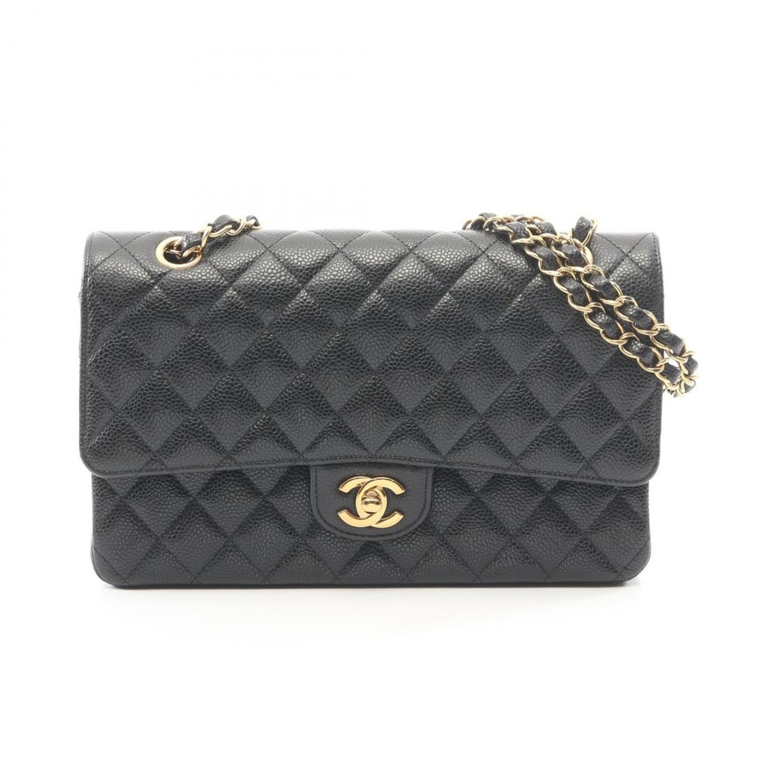 Chanel Matelassé Double Flap Shoulder Bag/Handbag, Caviar Leather (Grained Calfskin), Women's, (1 of 11)
