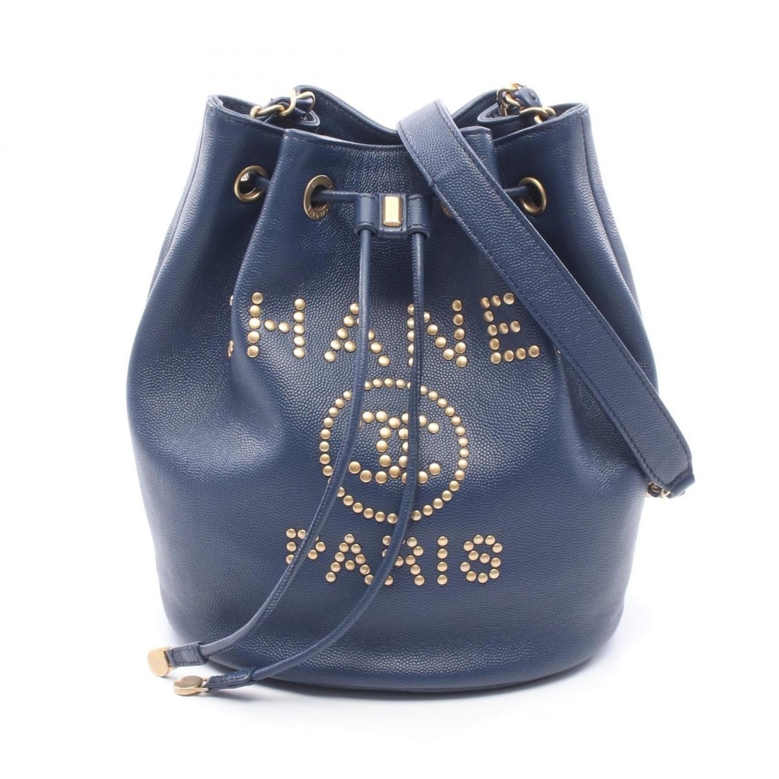 Chanel Deauville Shoulder Bag/Handbag, Leather, Women's, Navy: --- Catalog ---Category: SizeSize (HxWxD): 22.5cm x 19cm x 14cm / 8.85'' x 7.48'' x 5.51''Category: DesignType: Handbag, Shoulder bagColor: NavyGender: WomenMaterial: Leather Hardware Color: GoldCateg