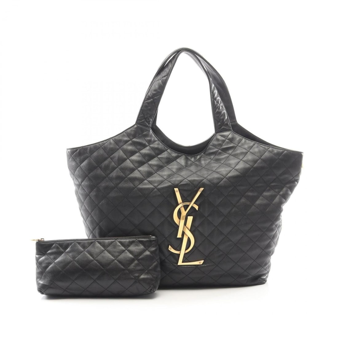 Yves Saint Laurent Saint Laurent Paris Icare Maxi Tote Bag Handbag Leather Women's Black 698651: --- Catalog ---Category: SizeSize (HxWxD): 36cm x 36cm x 37cm / 14.17'' x 14.17'' x 14.56''Category: DesignType: Handbag, Pouch, Tote bagColor: BlackGender: WomenMaterial: Leather Category: GeneralMPN