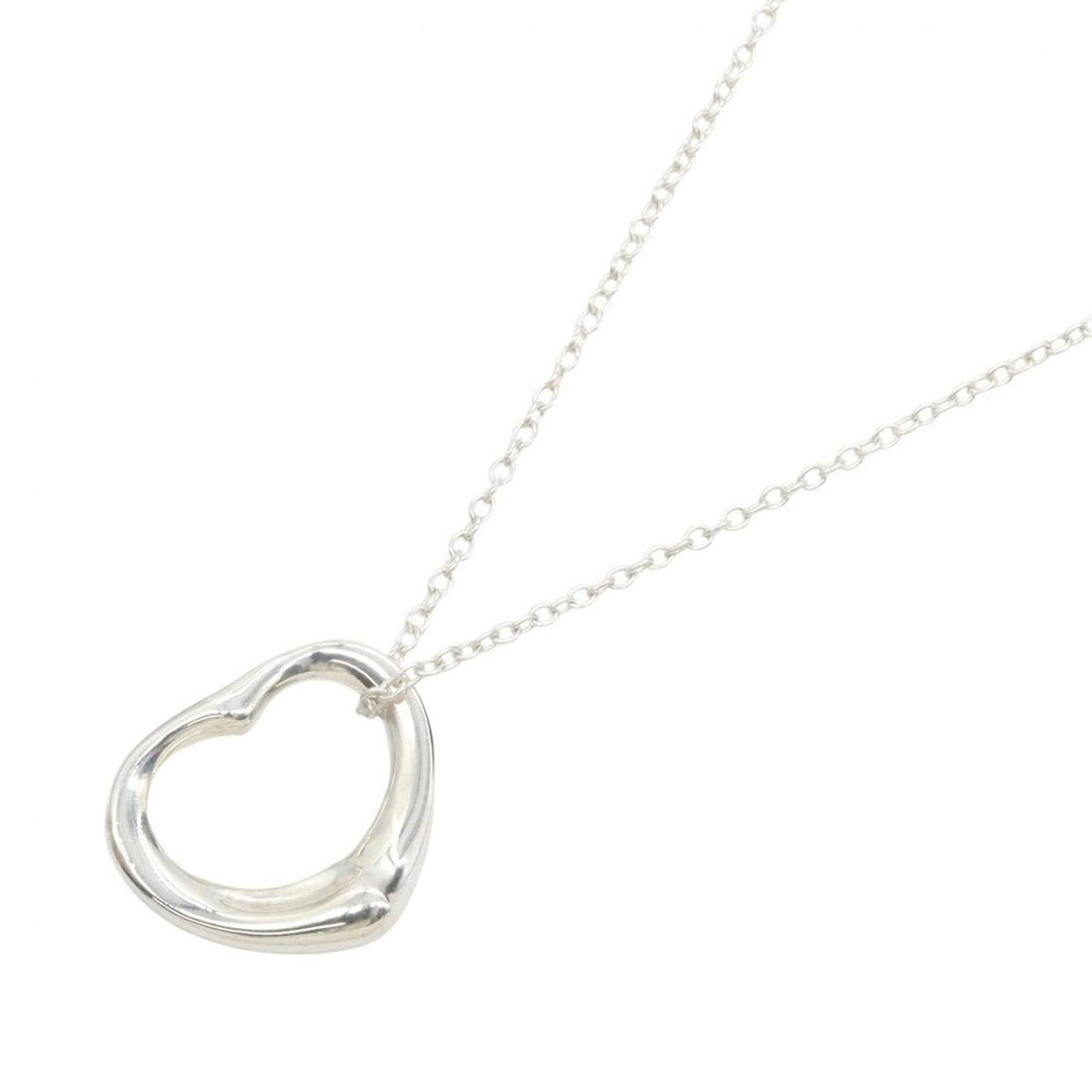Tiffany & Co. Open Heart Necklace, Sterling Silver 925, Women's Jewelry, Tone: --- Catalog ---Category: SizePendant Size: 13mm x 15mm / 0.51'' x 0.59''Neck Circumference: 44.5 cm / 17.51''Category: DesignColor: SilverGender: WomenMaterial: Silver 925Necklace Type: NecklaceCatego