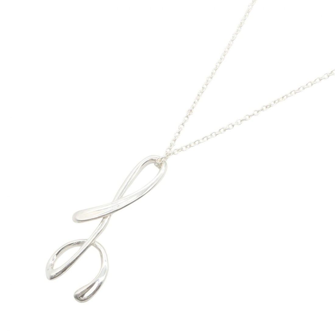 Tiffany & Co. Initial Necklace, Sterling Silver 925, Women's Jewelry, Tone: --- Catalog ---Category: SizePendant Size: 26mm x 10mm / 1.02'' x 0.39''Neck Circumference: 40.5 cm / 15.94''Category: DesignColor: SilverGender: WomenMaterial: Silver 925Necklace Type: NecklaceCatego