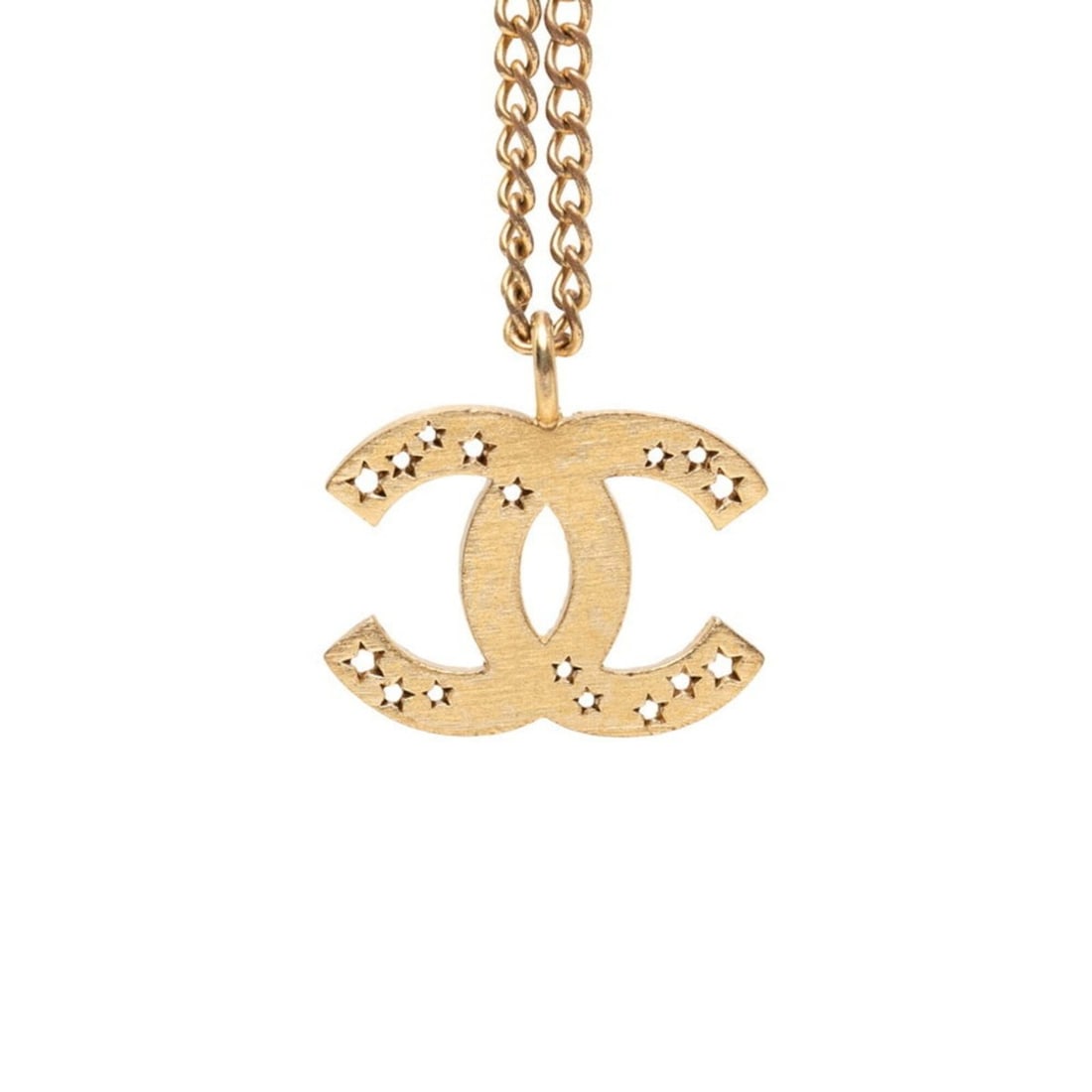 Chanel Coco Mark Necklace, Gold Plated, Women's CHANEL: --- Catalog ---Category: SizePendant Size: 19.2mm x 18.8mm / 0.75'' x 0.74''Neck Circumference: 43 cm / 16.92''Category: DesignColor: GoldGender: WomenNecklace Type: NecklaceCategory: GeneralBrand: Ch