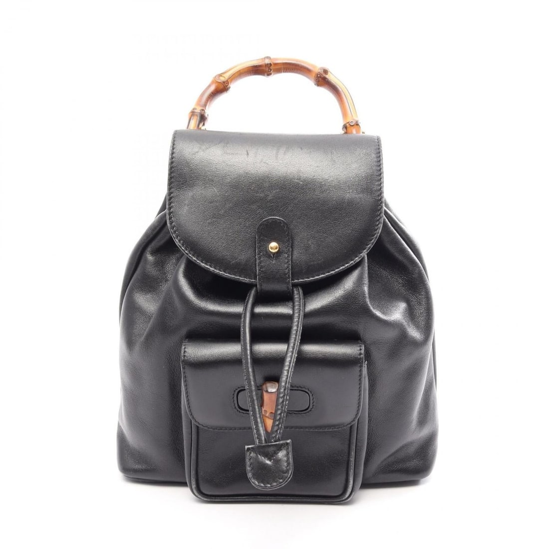 Gucci Bamboo Backpack/Handbag, Leather, Women's, Black, 003/1705/0030: --- Catalog ---Category: SizeSize (HxWxD): 23cm x 20.5cm x 7cm / 9.05'' x 8.07'' x 2.75''Category: DesignType: Backpack, HandbagColor: BlackGender: WomenMaterial: Leather Category: GeneralMPN: 003?170