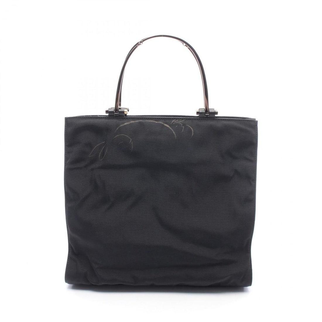 Gucci Tote Bag Handbag Leather Nylon Canvas Women's Black 002 1025: --- Catalog ---Category: SizeSize (HxWxD): 27cm x 30cm x 12cm / 10.62'' x 11.81'' x 4.72''Category: DesignType: Handbag, Tote bagColor: BlackGender: WomenMaterial: Leather , Nylon canvas Category: Gen