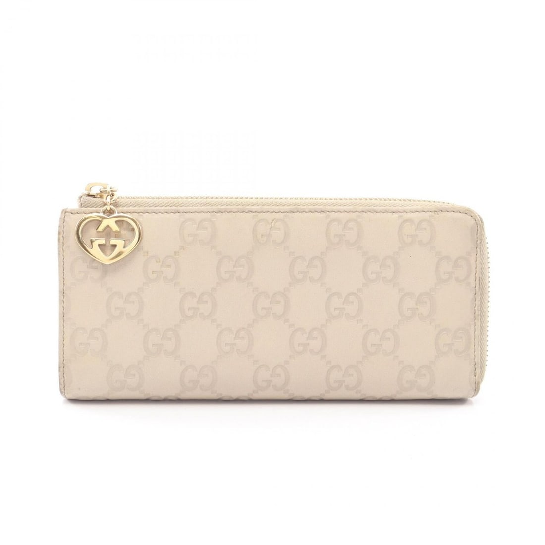 Gucci Guccissima L-shaped zipper long wallet, leather, women's, ivory, 295671: --- Catalog ---Category: SizeSize (HxWxD): 9cm x 19cm x 2cm / 3.54'' x 7.48'' x 0.78''Category: DesignType: Long wallet (bi-fold)Color: IvoryGender: WomenMaterial: Leather Category: GeneralMPN: 295671