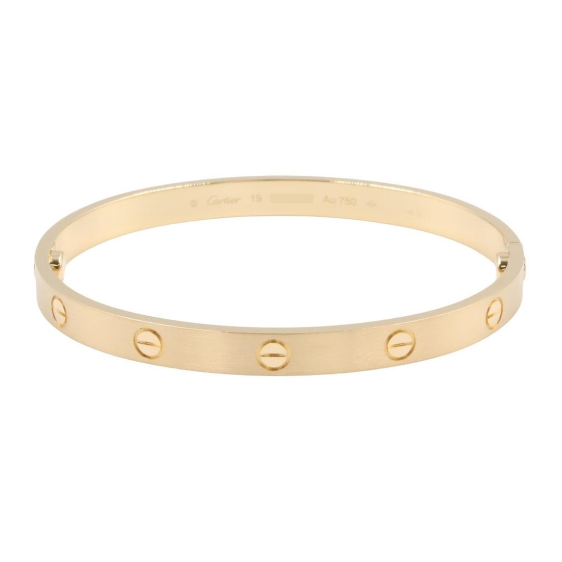 Cartier Love Bracelet, 18K (Yellow Gold), Men's/Women's, Gold Tone, B6077000: --- Catalog ---Category: SizeLength: 18cm / 7.08''Category: DesignType: Charm braceletColor: GoldGender: Men,WomenMaterial: Yellow gold (18K)Category: GeneralMPN: B6077000Brand: Cartier--- Item List -